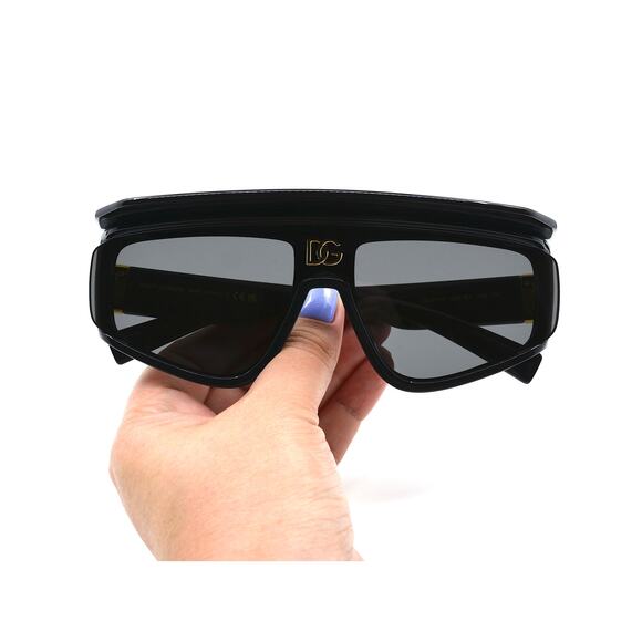 NEW DOLCE&GABBANA DG6177 501/87 BLACK DARK GREY UNISEX AUTHENTIC SUNGLAS… - Picture 12 of 16